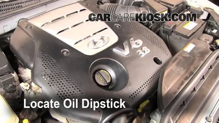 2007 Hyundai Azera SE 3.8L V6 Oil Check Oil Level
